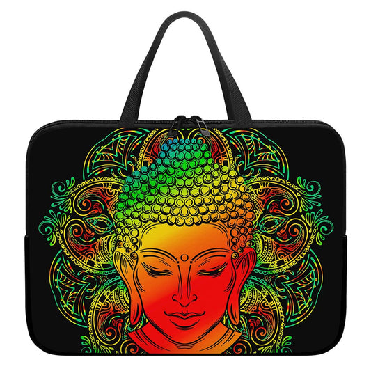 Reggae Buddha Print Laptop Sleeve With Handle
