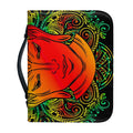 Reggae Buddha Print Leather Bible Cover