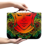 Reggae Buddha Print Leather Bible Cover