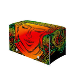 Reggae Buddha Print Leather Tissue Box Cover