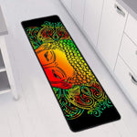 Reggae Buddha Print Long Kitchen Mat