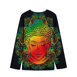 Reggae Buddha Print Long Sleeve Short Coat