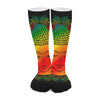 Reggae Buddha Print Long Socks