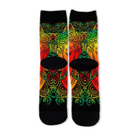 Reggae Buddha Print Long Socks