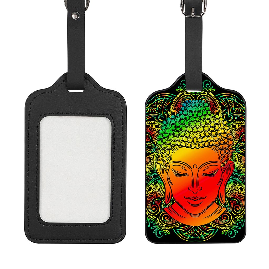 Reggae Buddha Print Luggage Tag