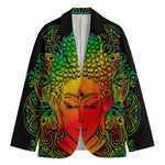 Reggae Buddha Print Men's Cotton Blazer