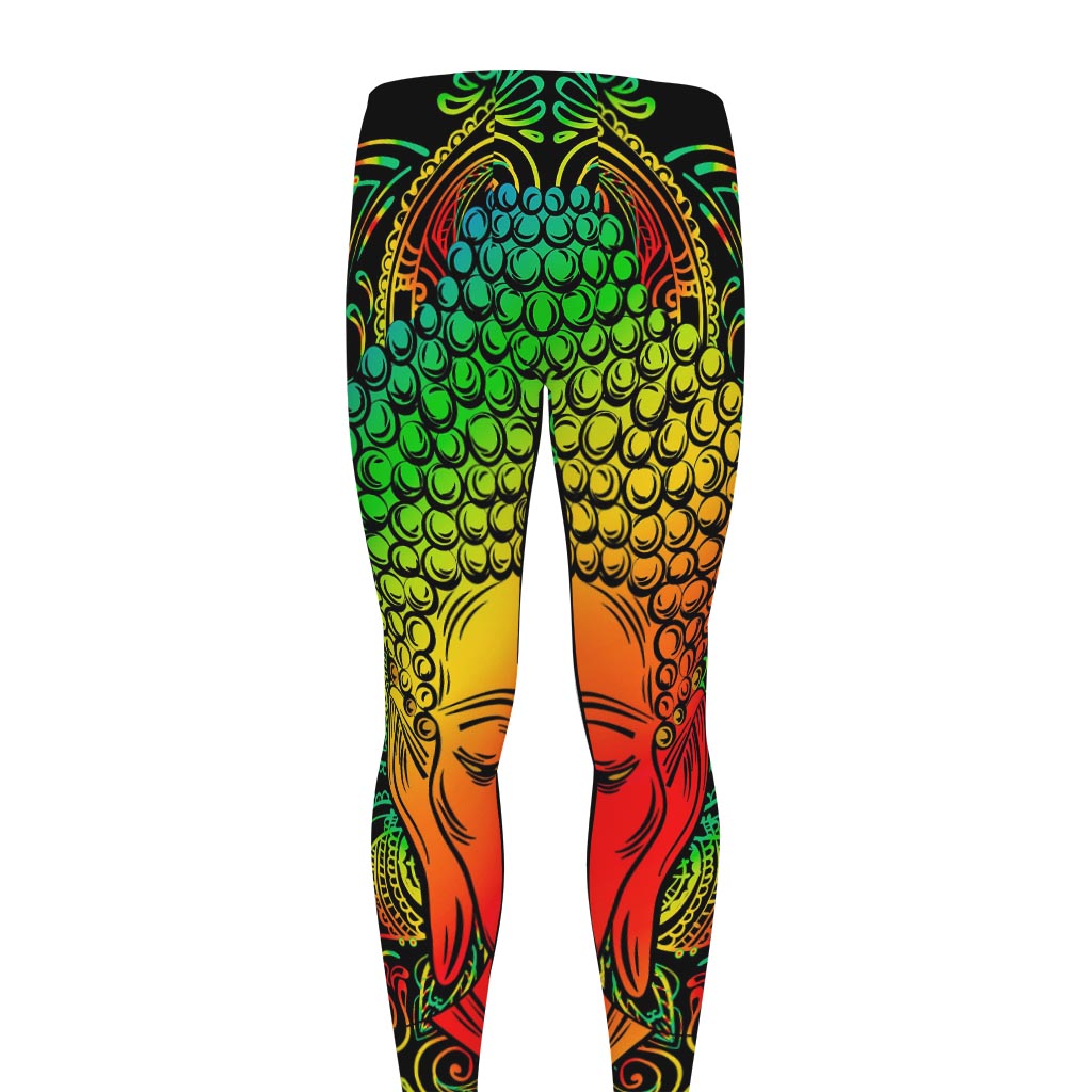 Reggae Buddha Print Men's leggings