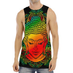 Reggae Buddha Print Men's Muscle Tank Top