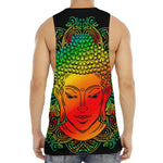Reggae Buddha Print Men's Muscle Tank Top