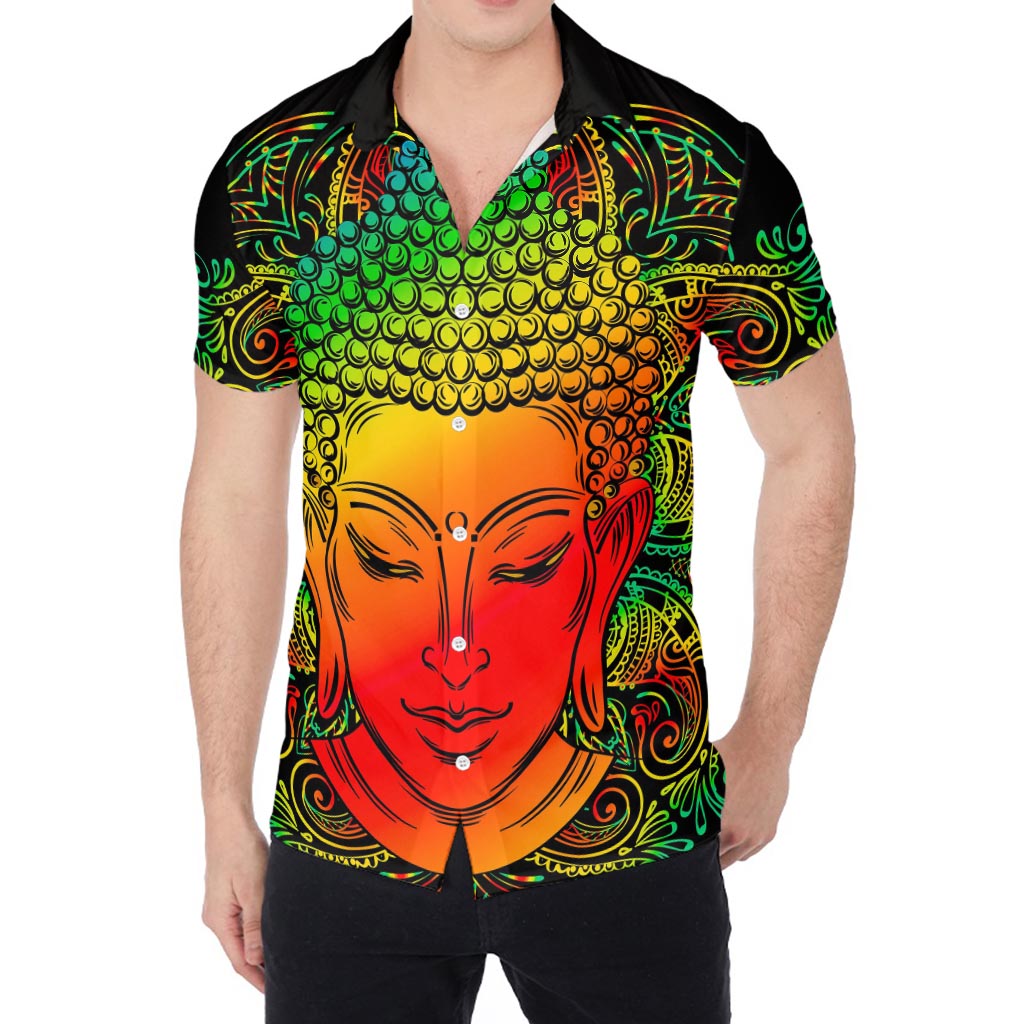 Reggae Buddha Print Men's Shirt