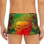 Reggae Buddha Print Men's Short Boxer Briefs