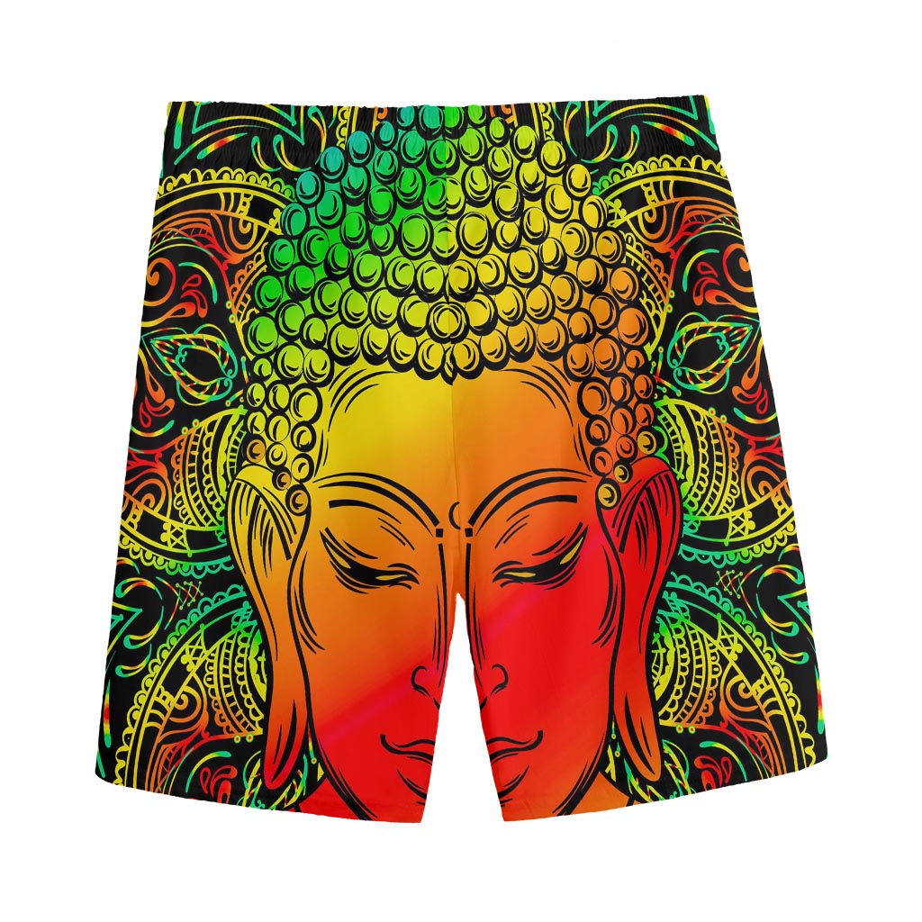 Reggae Buddha Print Men's Sports Shorts