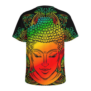 Reggae Buddha Print Men's Sports T-Shirt