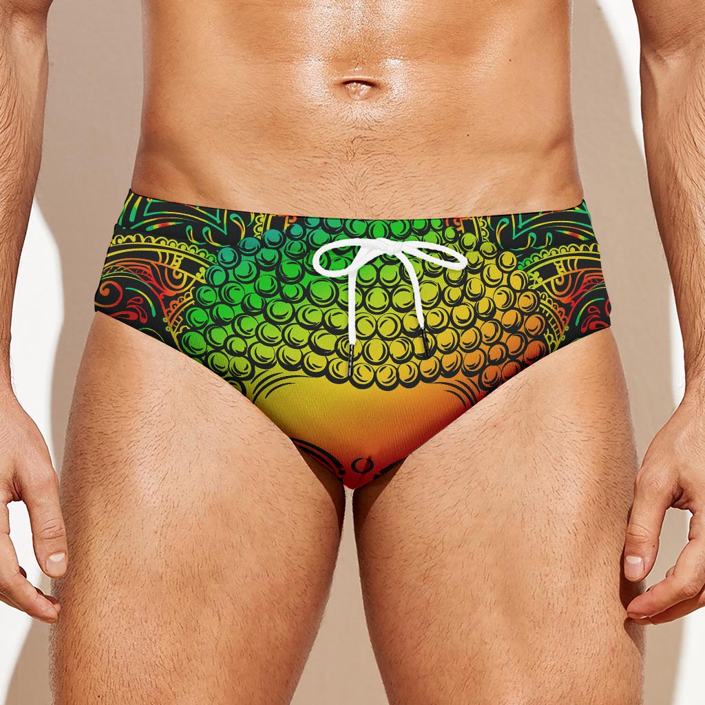 Reggae Buddha Print Men's Swim Briefs