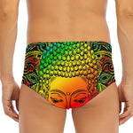 Reggae Buddha Print Men's Triangle Swim Briefs