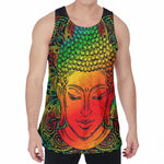 Reggae Buddha Print Men's Velvet Tank Top