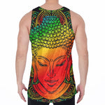 Reggae Buddha Print Men's Velvet Tank Top