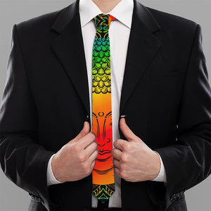 Reggae Buddha Print Necktie