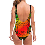 Reggae Buddha Print One Piece Swimsuit