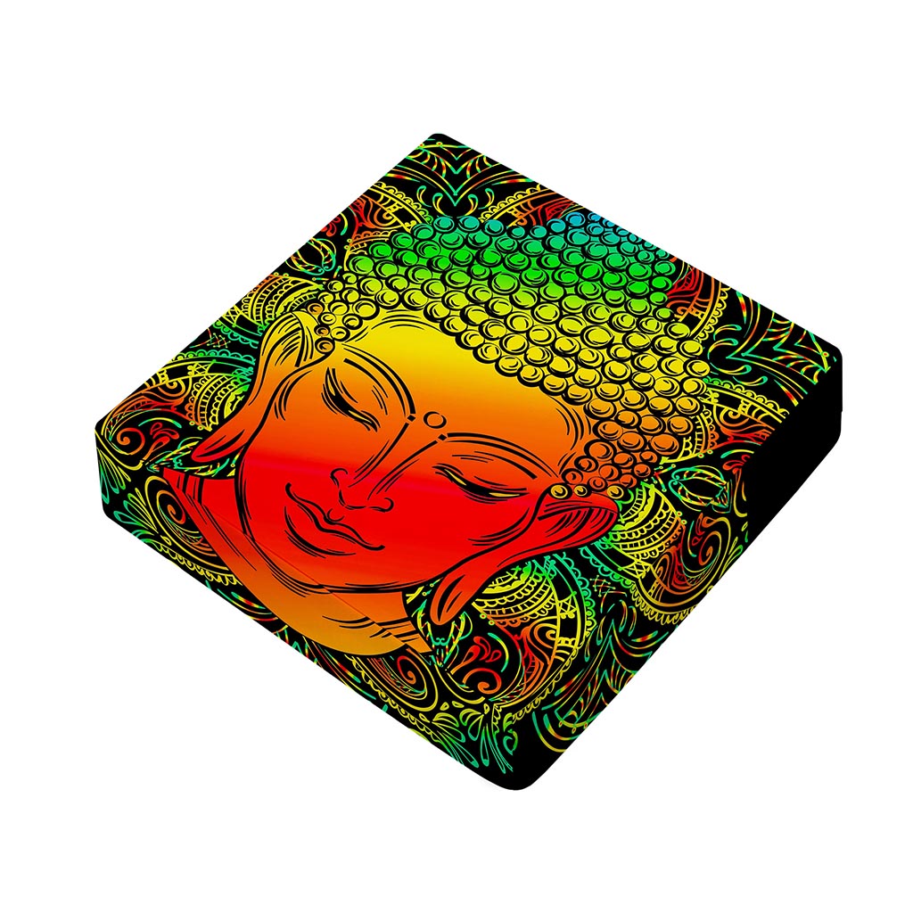 Reggae Buddha Print Outdoor Seat Cushion Cover