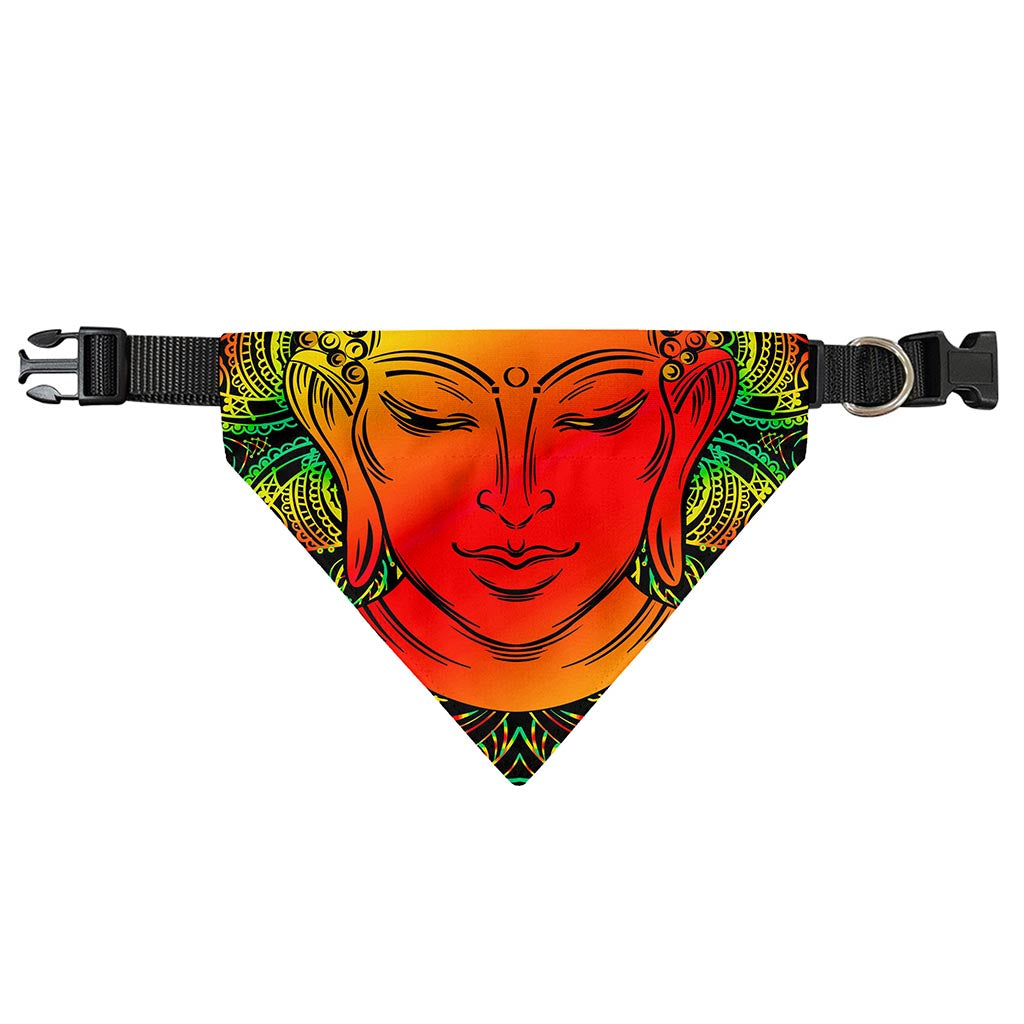 Reggae Buddha Print Over The Collar Dog Bandana