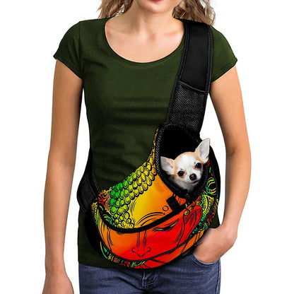 Reggae Buddha Print Pet Sling Carrier
