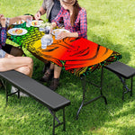 Reggae Buddha Print Picnic Table Cover