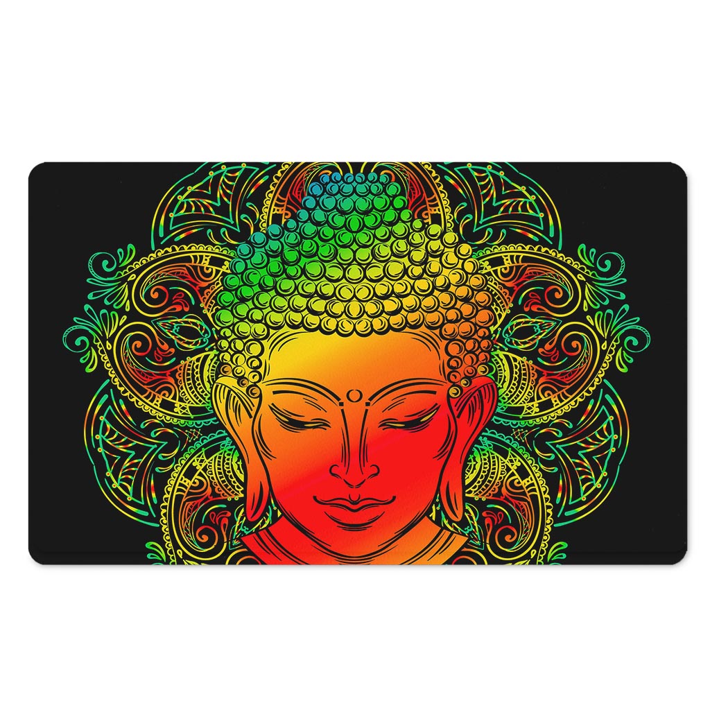 Reggae Buddha Print Polyester Doormat