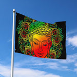 Reggae Buddha Print Polyester Flag