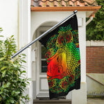 Reggae Buddha Print Polyester Flag