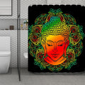 Reggae Buddha Print Polyester Shower Curtain