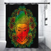 Reggae Buddha Print Premium Shower Curtain