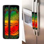 Reggae Buddha Print Refrigerator Handle Covers