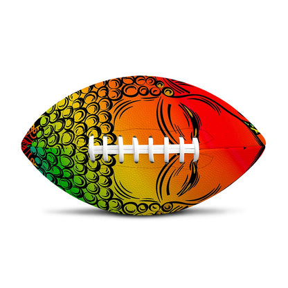 Reggae Buddha Print Rugby Ball