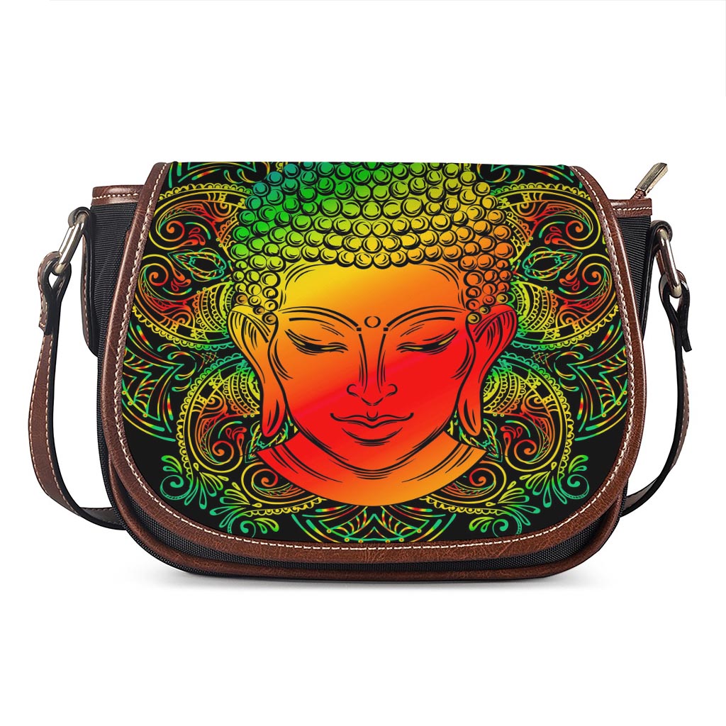 Reggae Buddha Print Saddle Bag