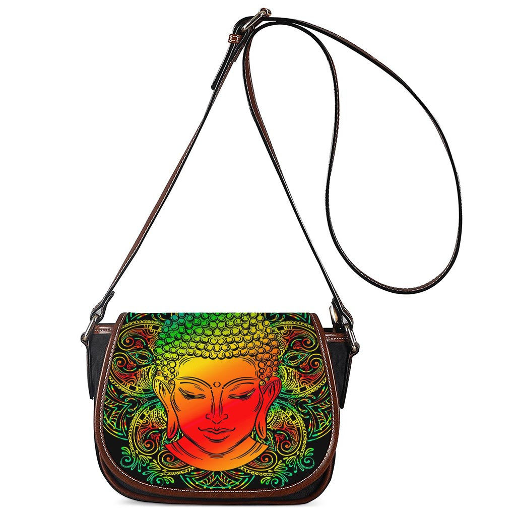 Reggae Buddha Print Saddle Bag