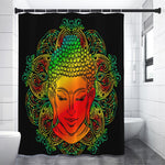 Reggae Buddha Print Shower Curtain