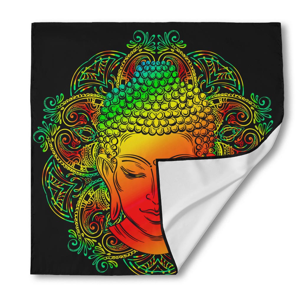 Reggae Buddha Print Silk Bandana