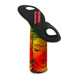 Reggae Buddha Print Single Neoprene Wine Tote