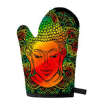 Reggae Buddha Print Single Oven Mitt