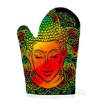 Reggae Buddha Print Single Oven Mitt