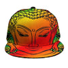 Reggae Buddha Print Snapback Cap