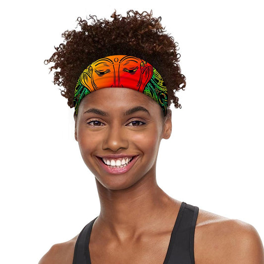 Reggae Buddha Print Sports Headband