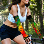 Reggae Buddha Print Sun Protection Arm Sleeves