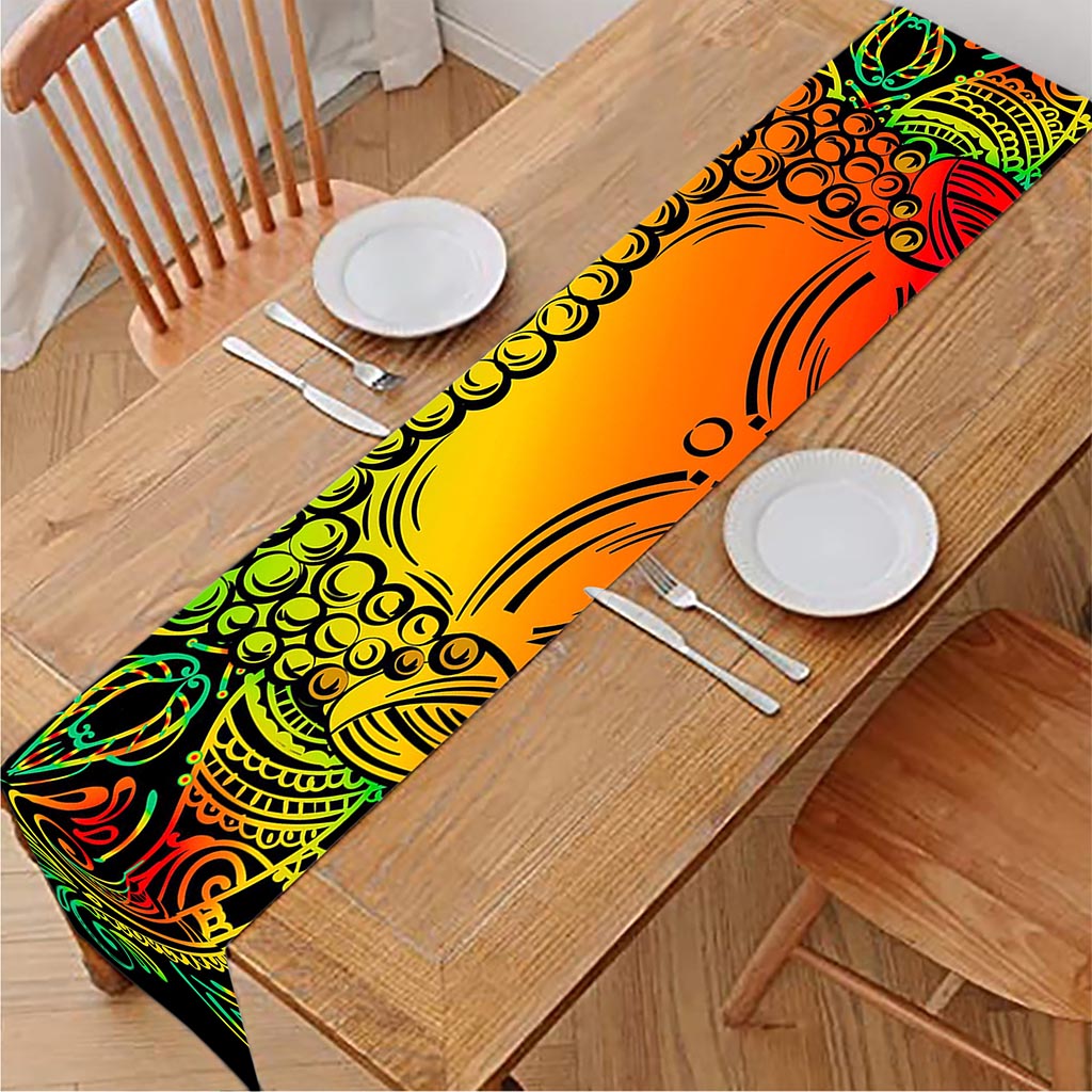 Reggae Buddha Print Table Runner