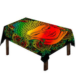 Reggae Buddha Print Tablecloth