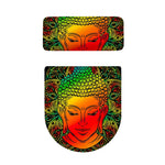 Reggae Buddha Print Toilet Lid And Tank Cover Set