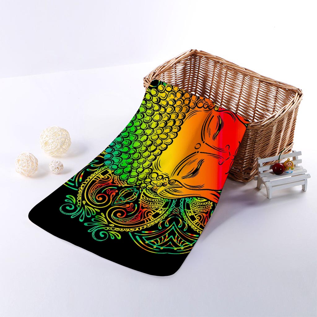 Reggae Buddha Print Towel