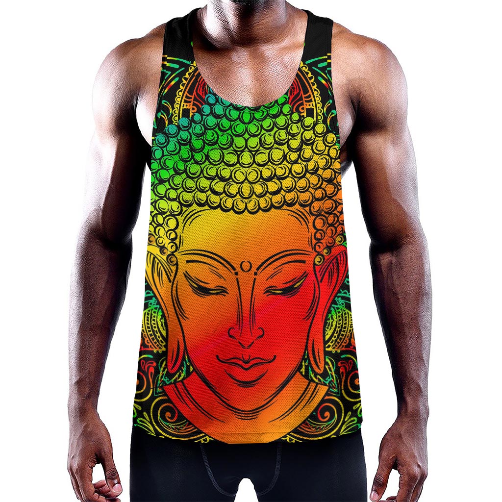 Reggae Buddha Print Training Tank Top