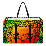Reggae Buddha Print Utility Tote Bag